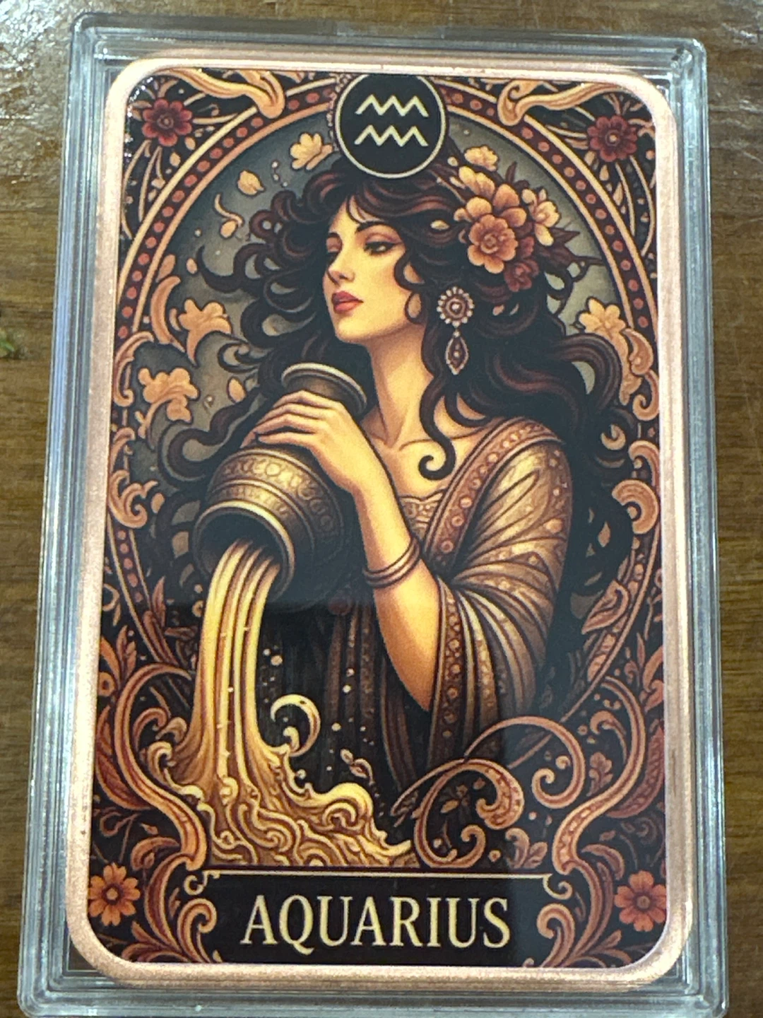 Aquarius Zodiac Art Card