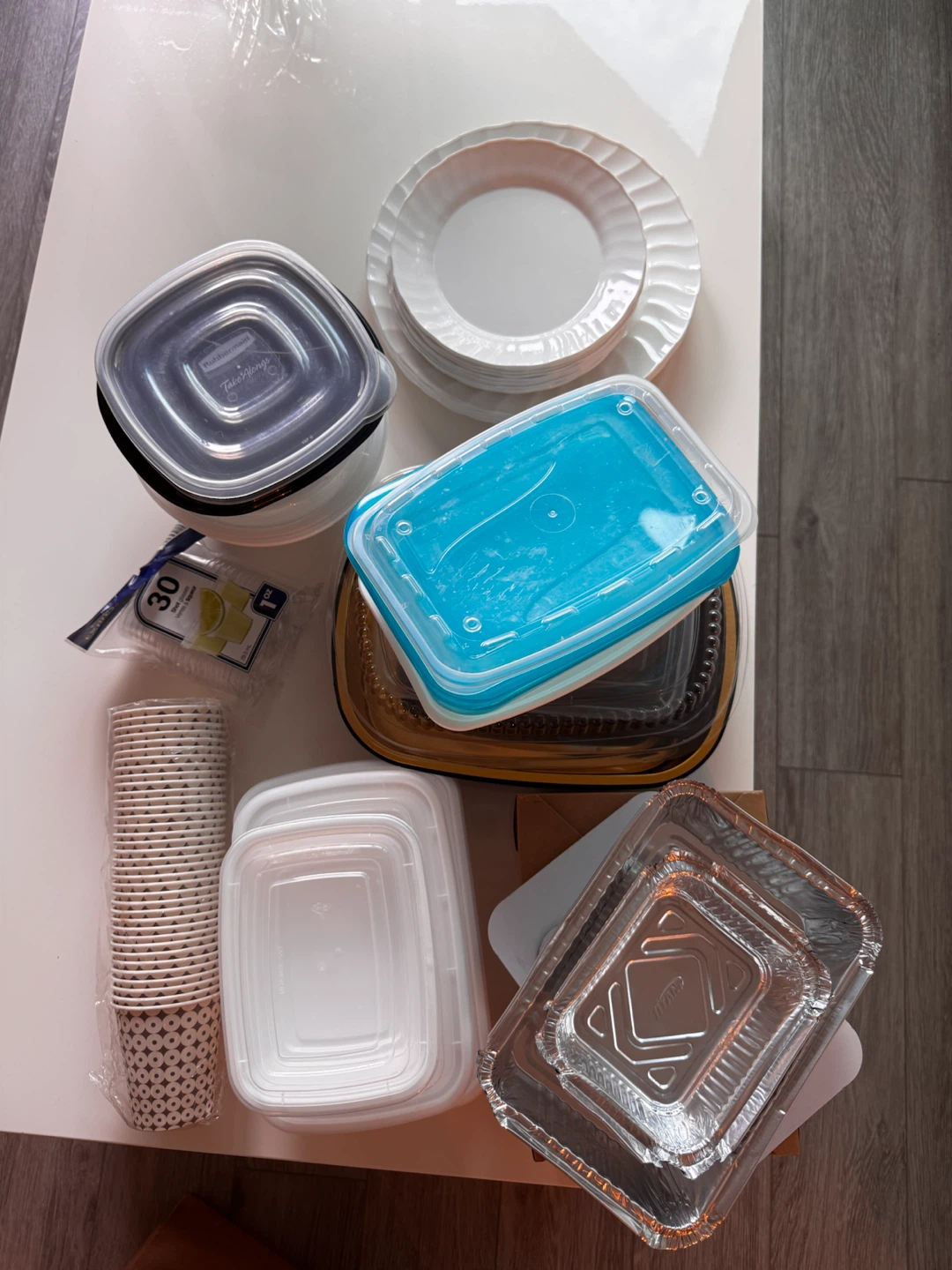 Assorted Food Containers, Plates, and Cups - photo 4