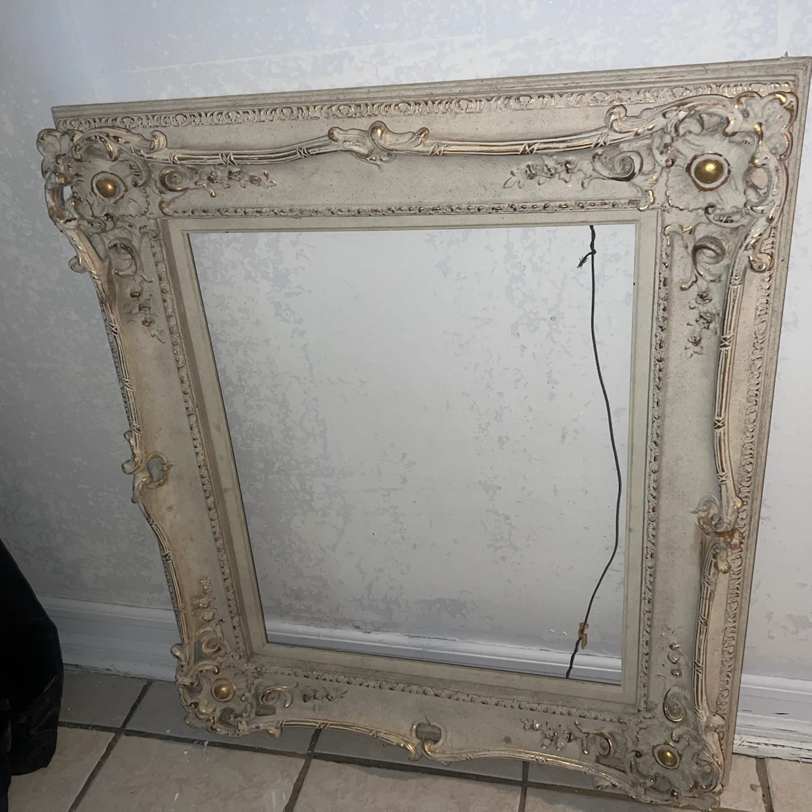Large Ornate Frame, with Wire