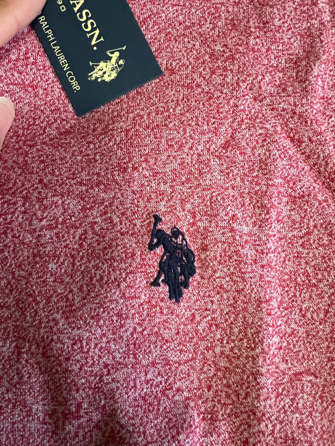 U.S. Polo Assn. Men's V-Neck T-Shirt - Red - Size M - photo 5