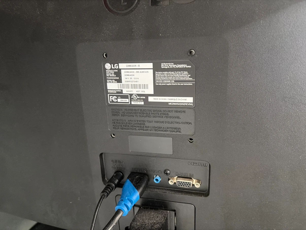 LG 22MK400H-B Monitor - photo 2