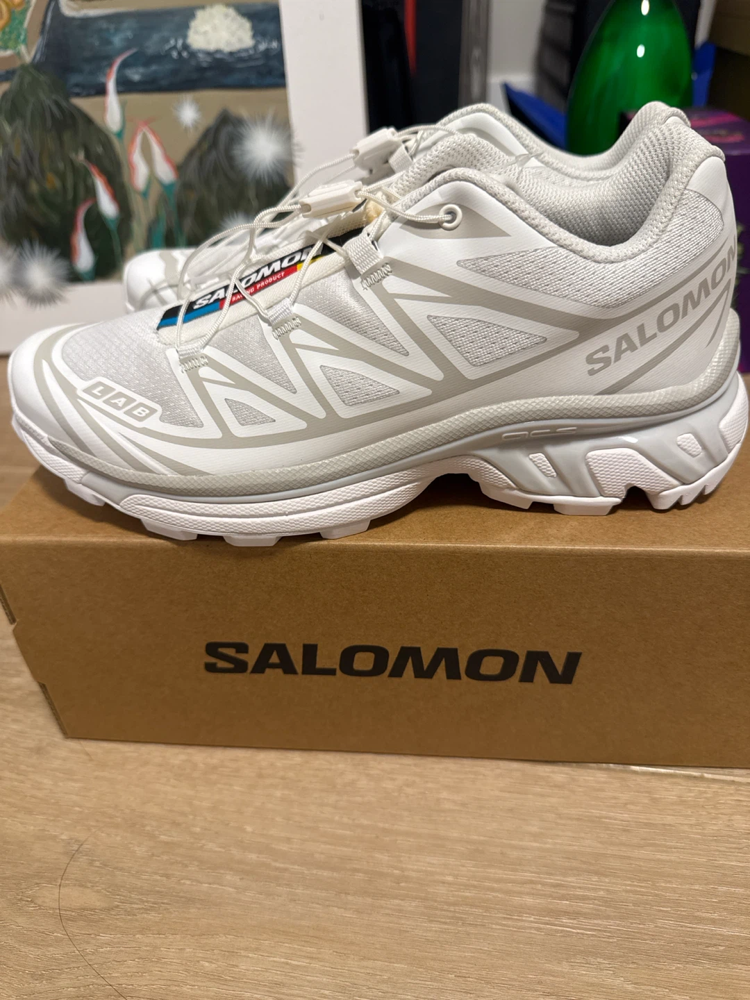 Salomon XT-6 Sneakers White Lunar Rock Size 6.5 US Women's - photo 3