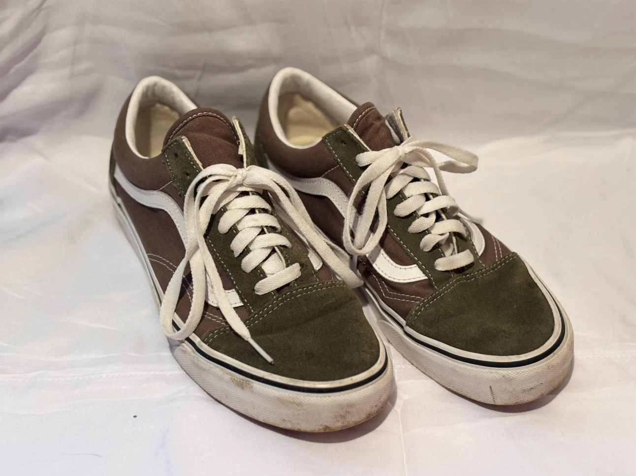Green Vans Old Skool Shoes