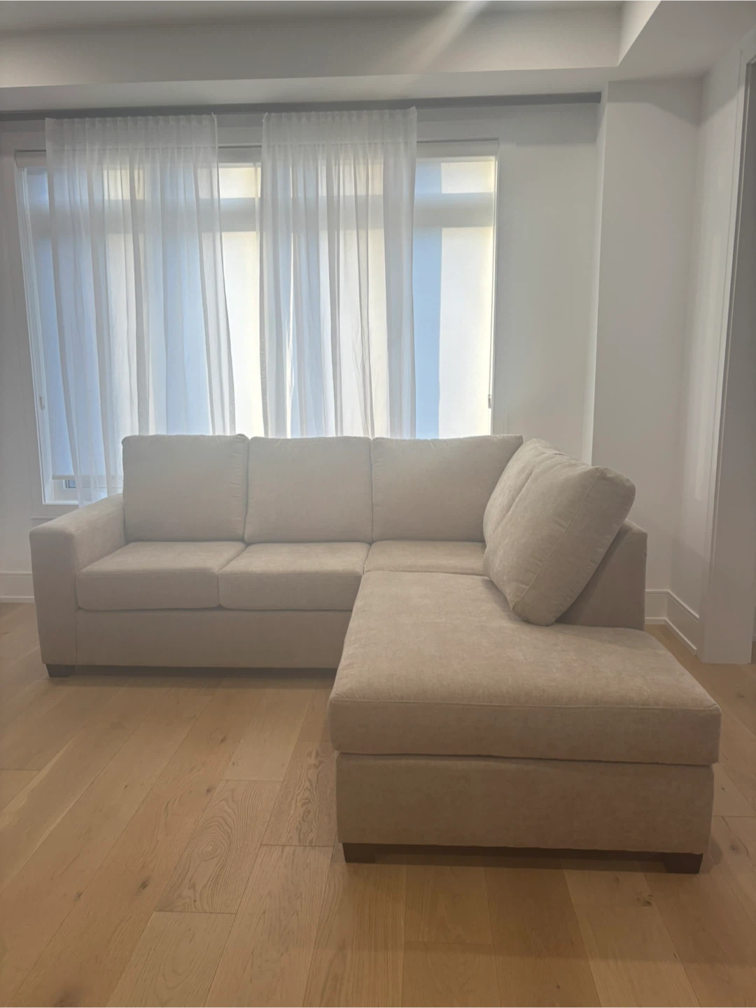 Beige Sectional Sofa (Candace & Basil) brand new