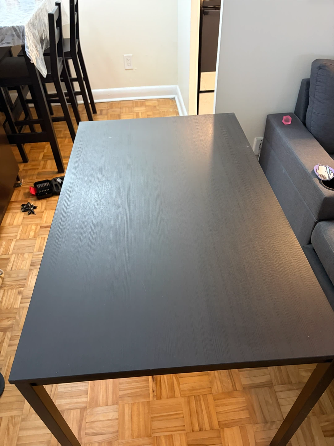 Black IKEA Table 47 x 26 - photo 3