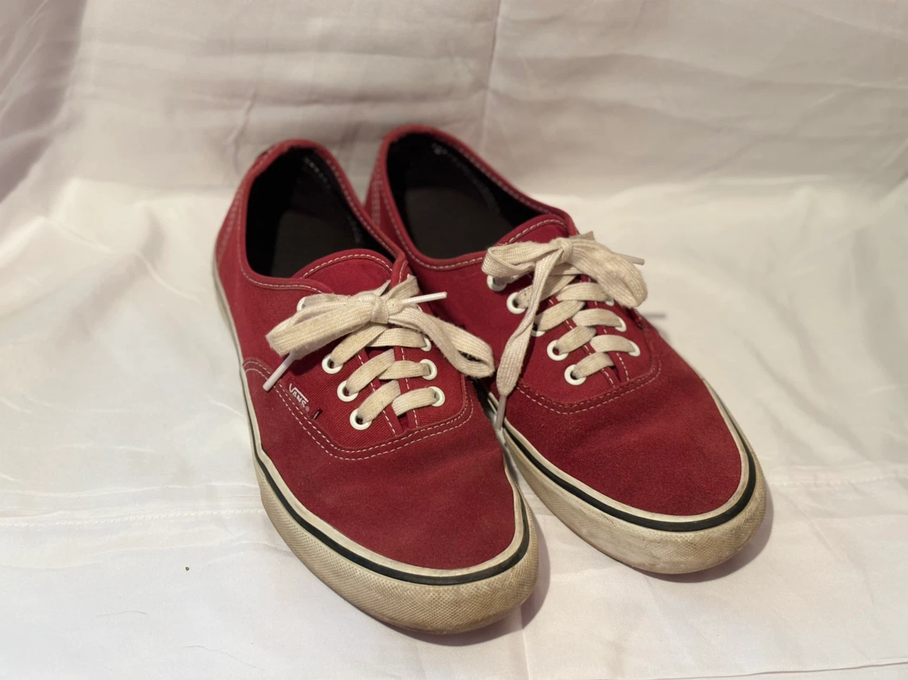 Burgundy Van Sneakers