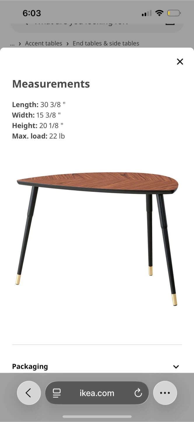 Wooden leaf accent Table/coffee table  - Mid-Century Modern - photo 3