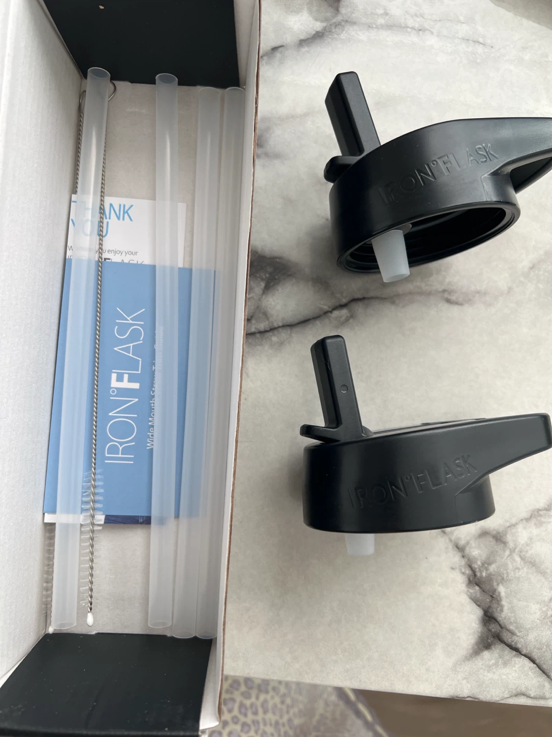 Iron Flask Straw Lid Set