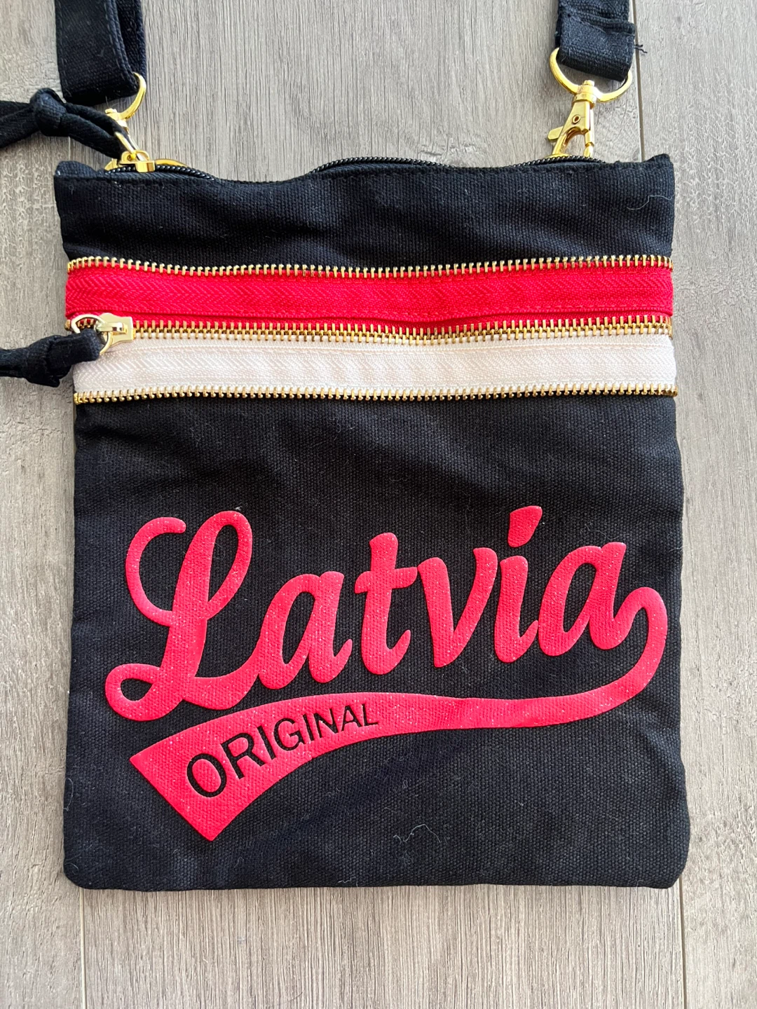 Black Latvia Original Robin Ruth Crossbody Bag