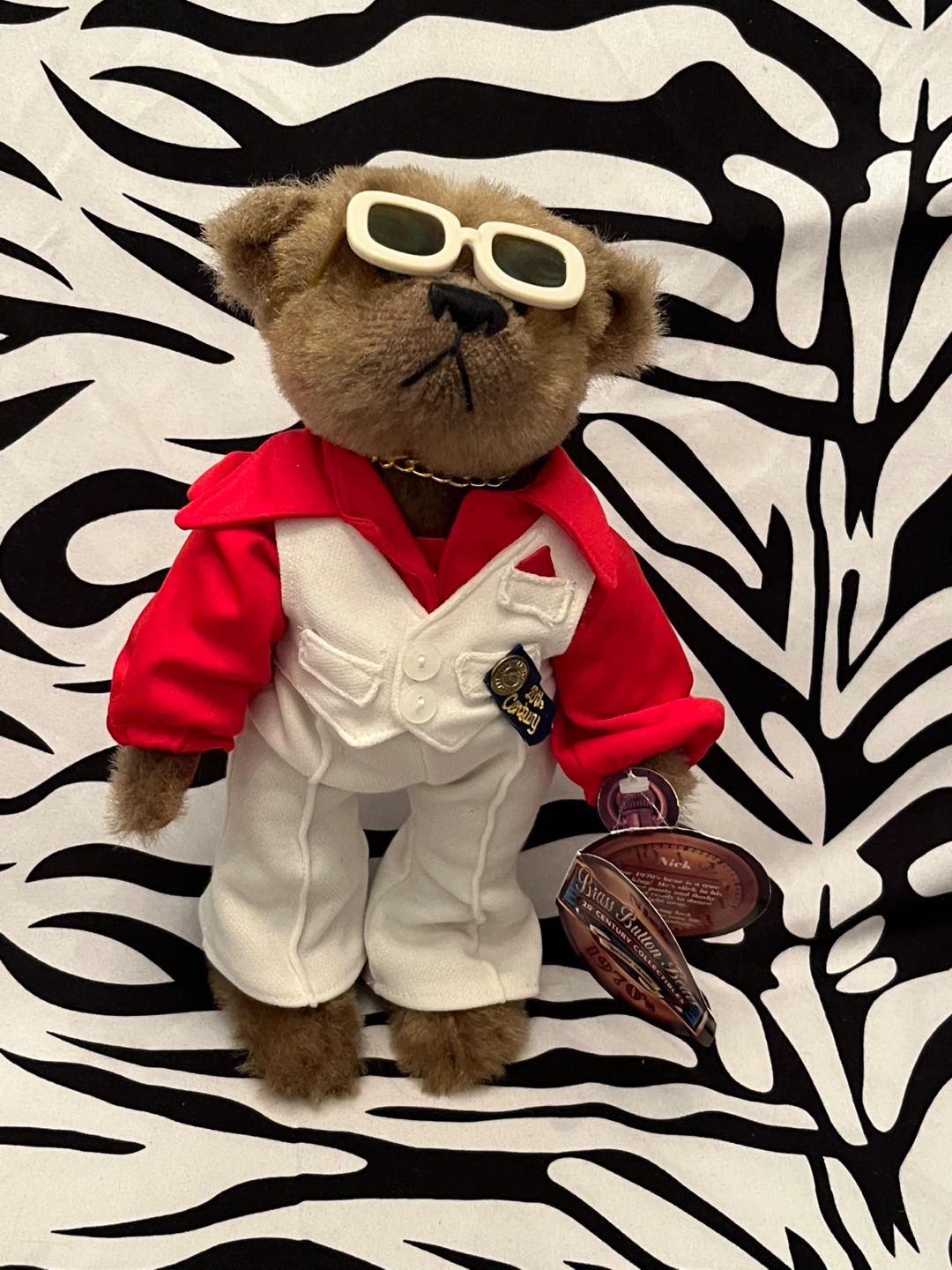 ♥️ Nick 20th Century by Pickford Brass Button Bears ♥️ - photo 3