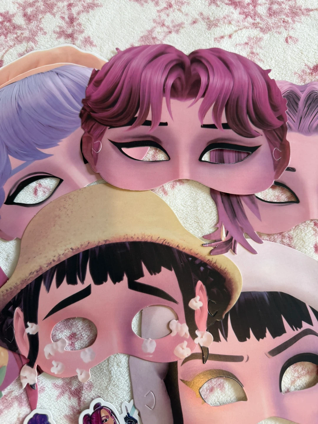 Anime-themed Birthday Party Masks and Cake Toppers - photo 3