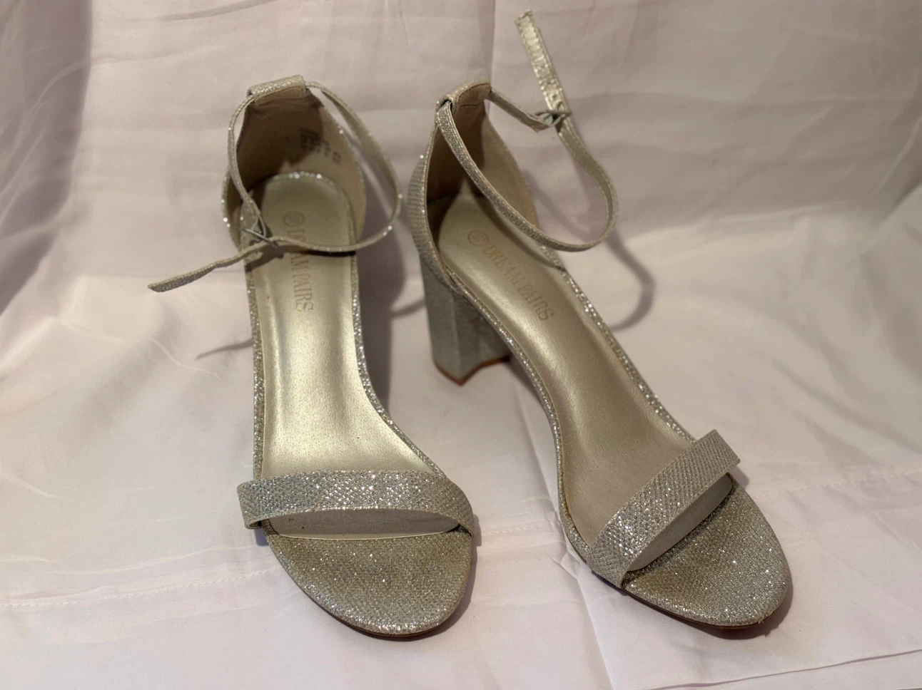 Dream Pairs Glitter Chunk Heels