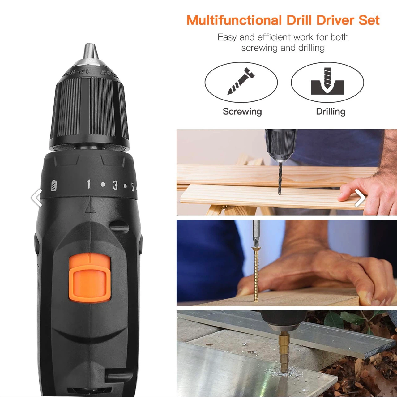 12V Power Drill Set with 32-Piece Bits - Perfect for Home DIY - photo 5