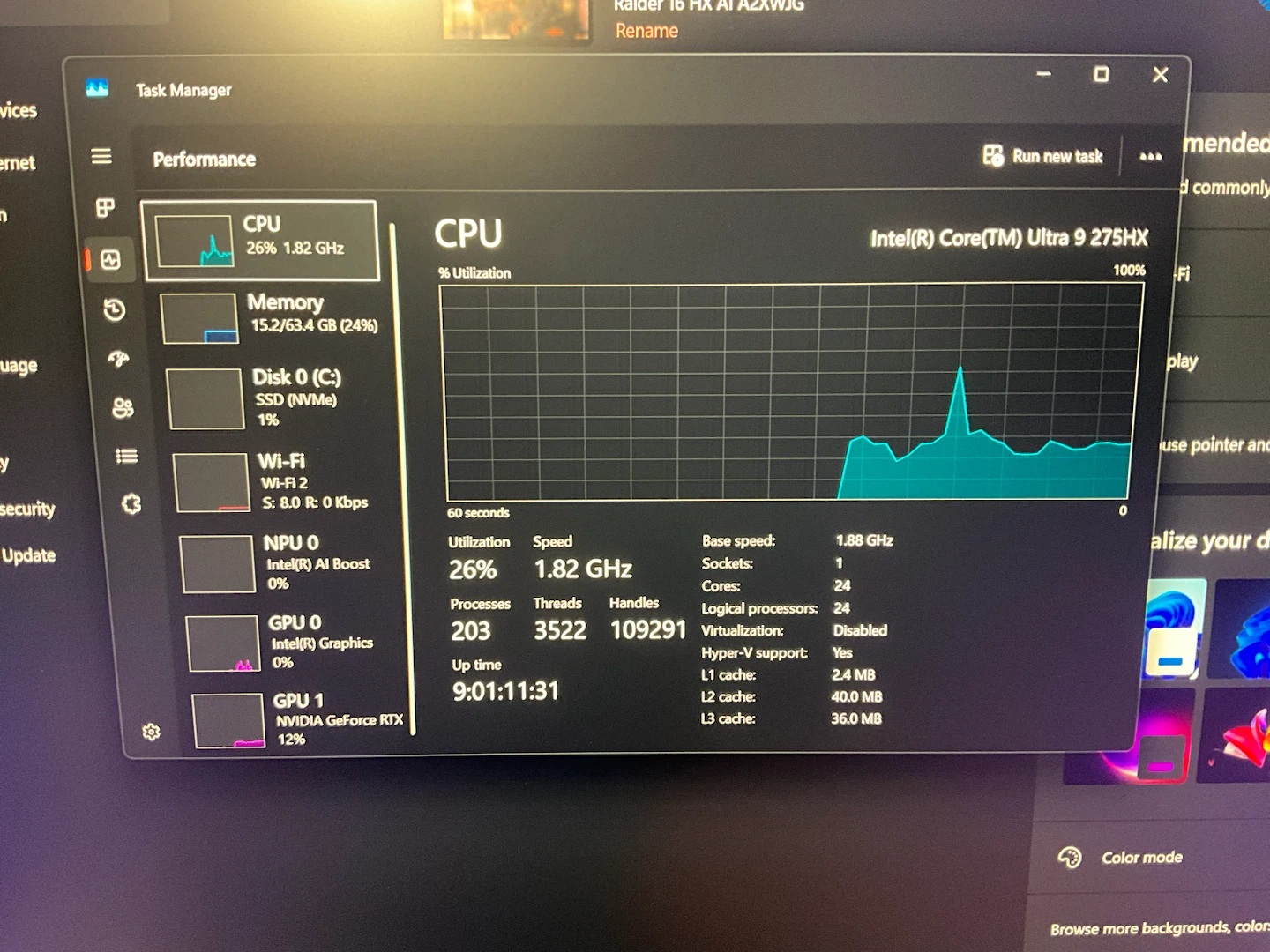 275HX + 5090 / 240Hz + 400W MSI laptop - photo 2