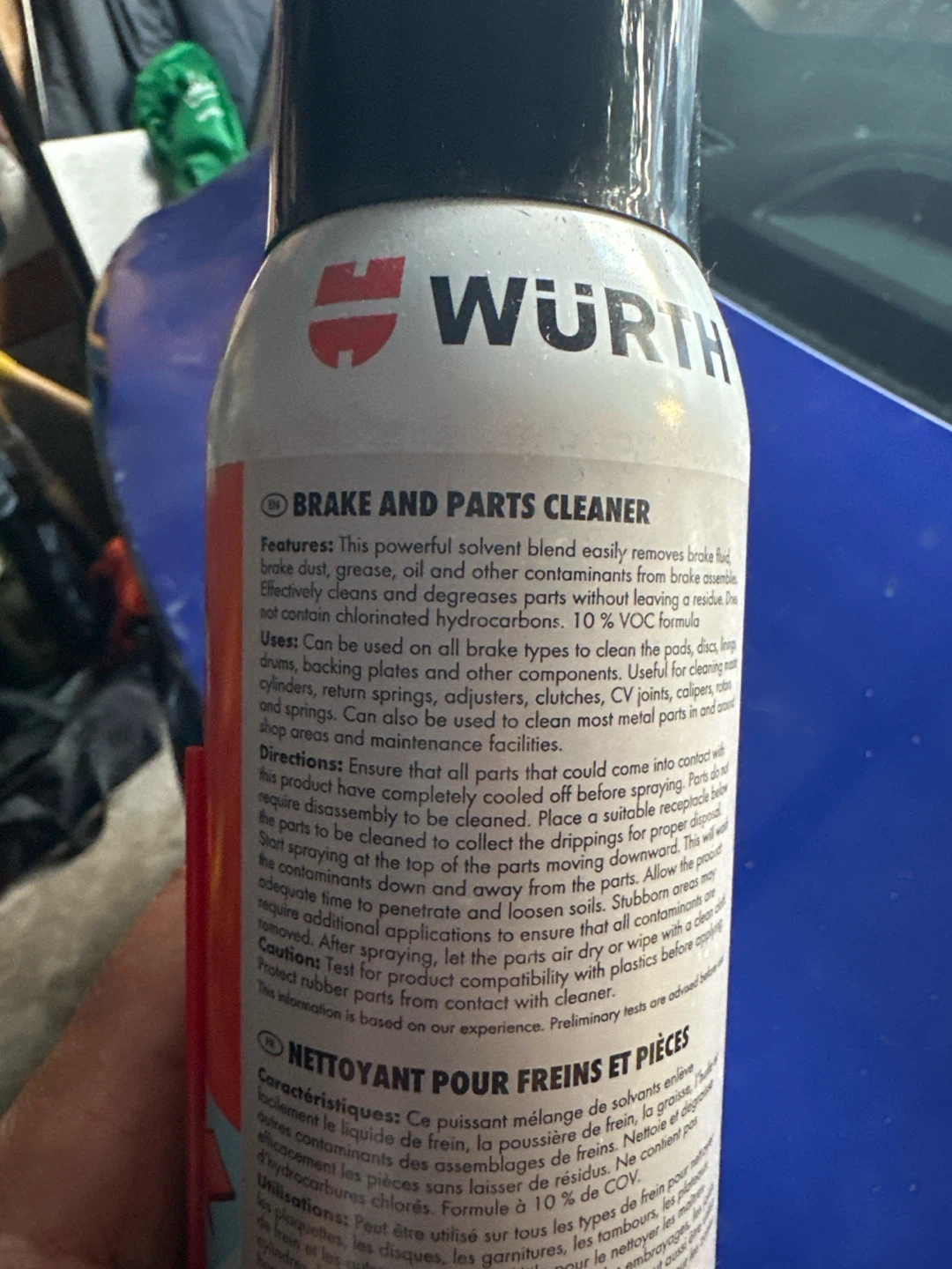 Würth Brake and Parts Cleaner Spray - 408g