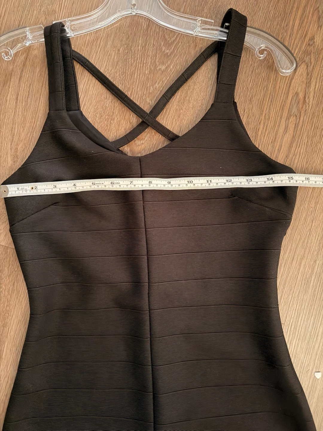Reitmans Black Criss-Cross Strap Mini Dress Size 2 - photo 4