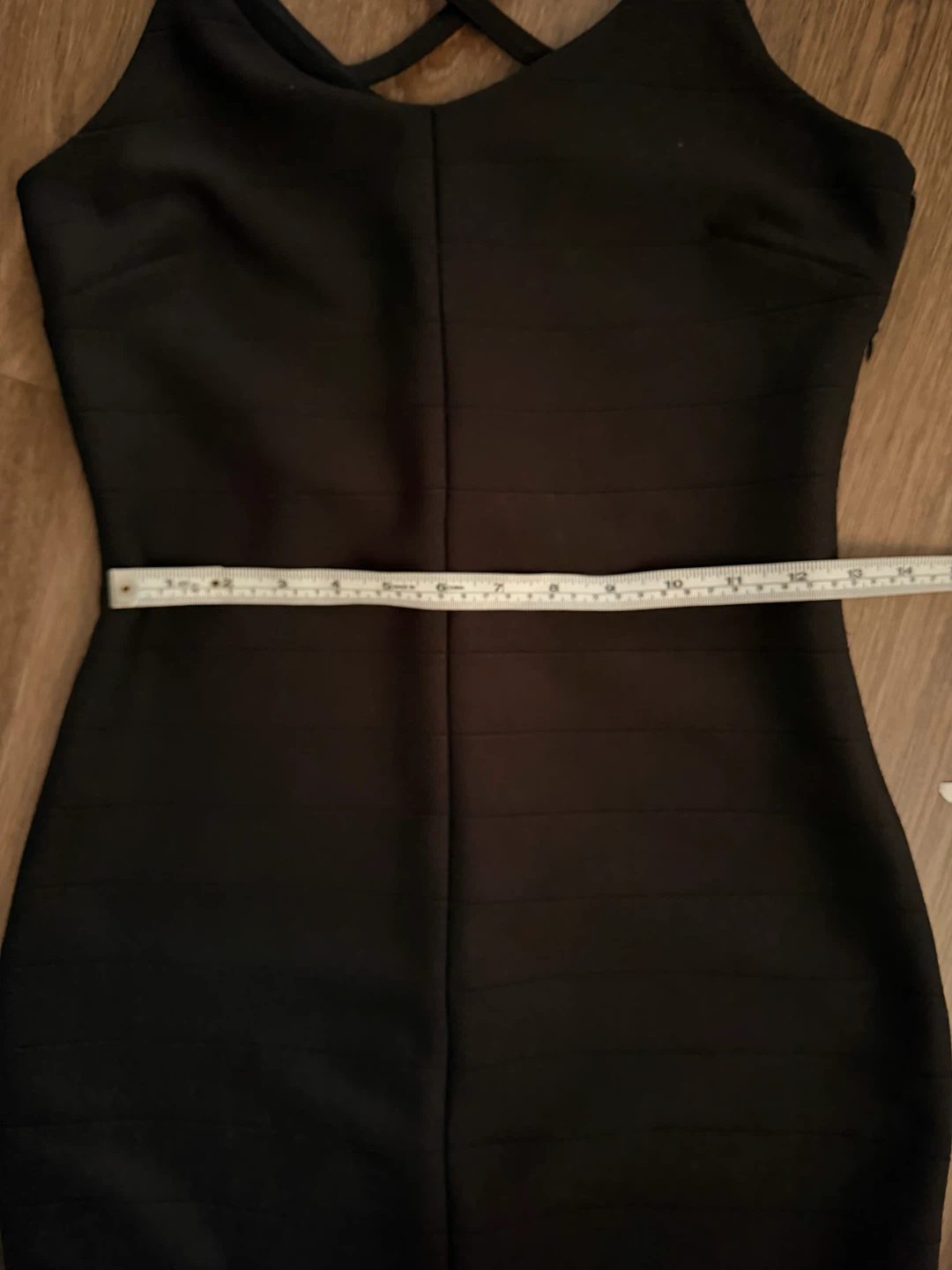 Reitmans Black Criss-Cross Strap Mini Dress Size 2 - photo 5
