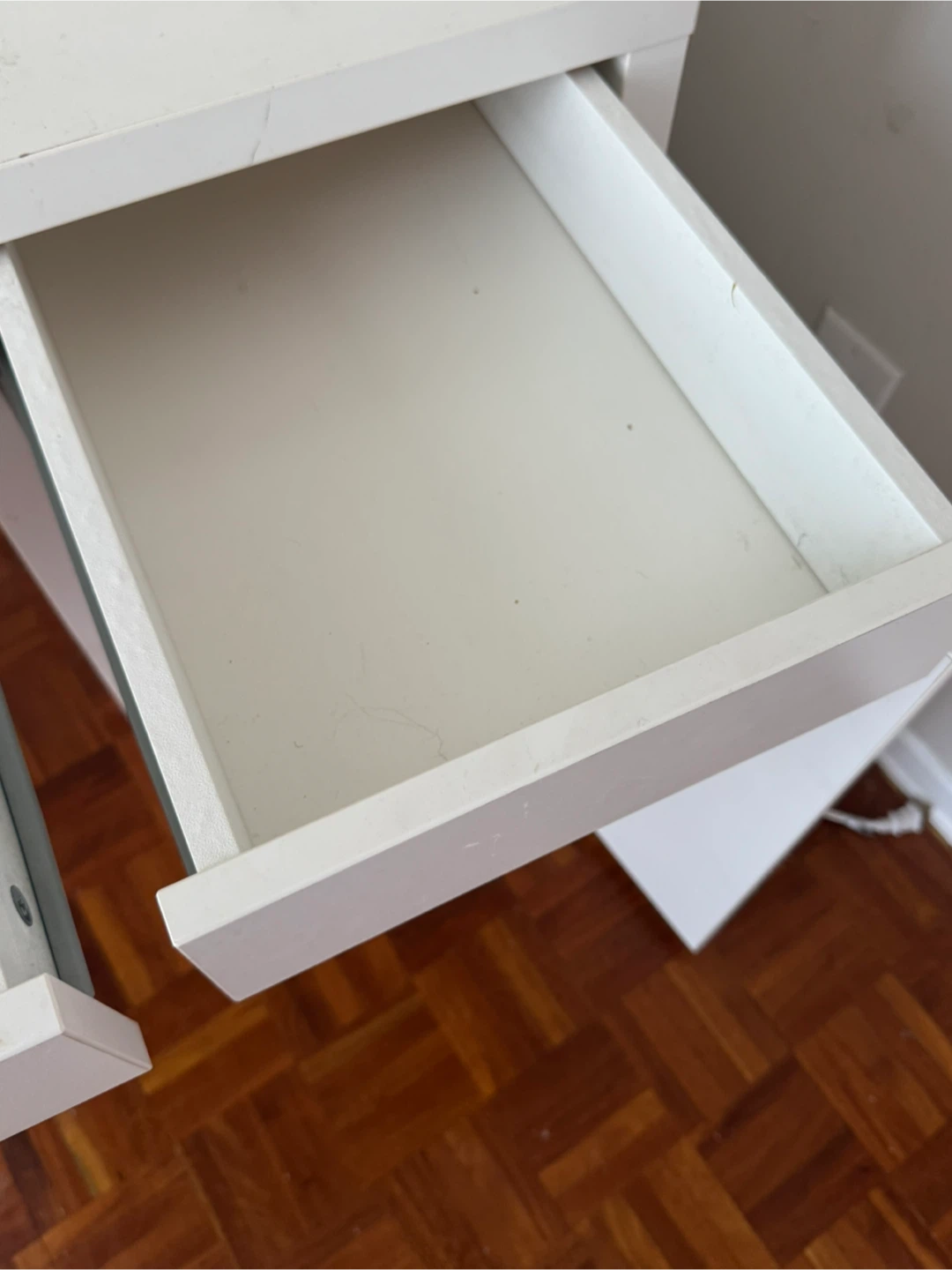White Desk with Drawer - photo 3