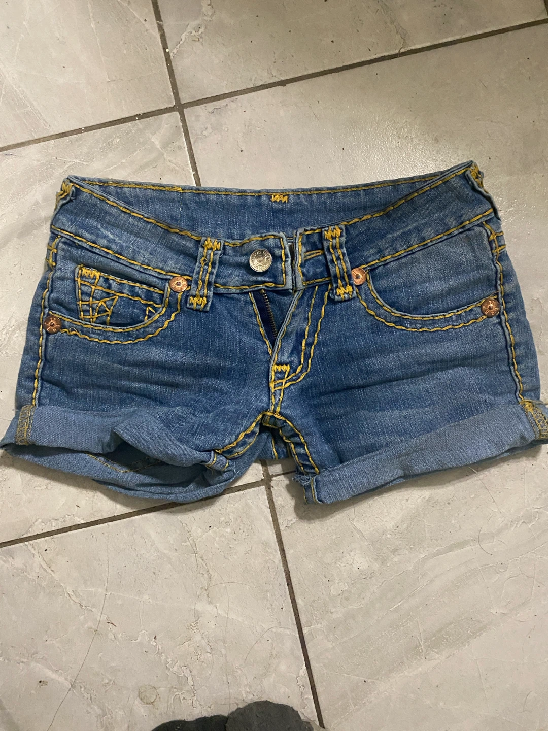 True Religion Brand Jeans Denim Shorts Size 25
