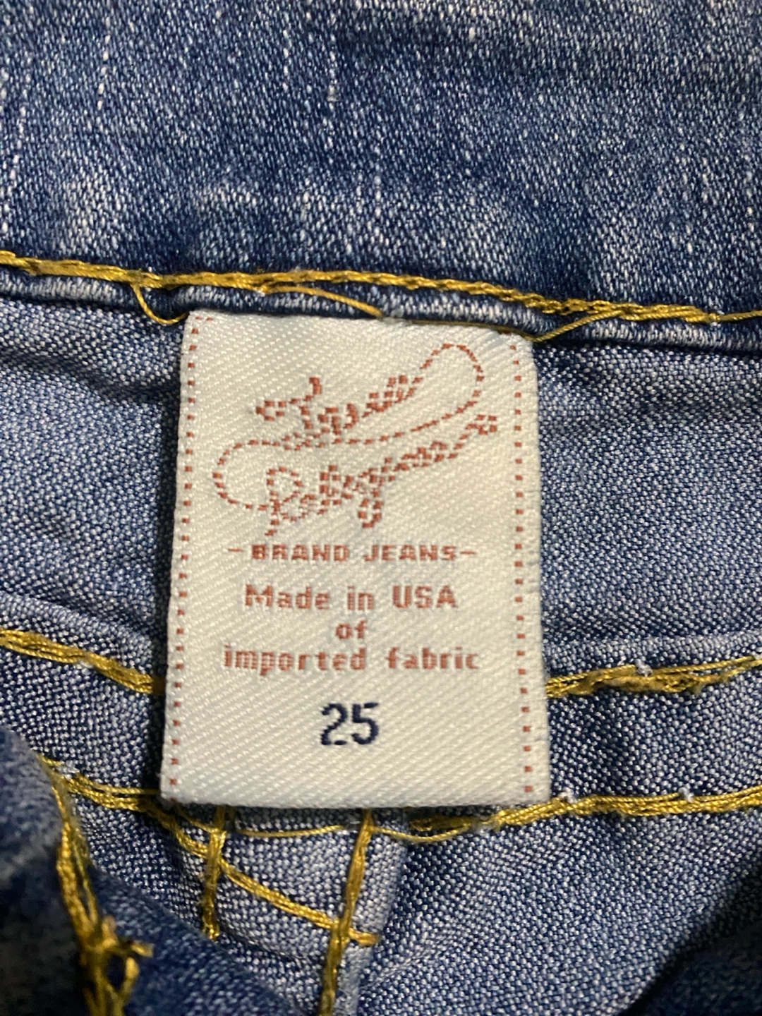 True Religion Brand Jeans Denim Shorts Size 25 - photo 2