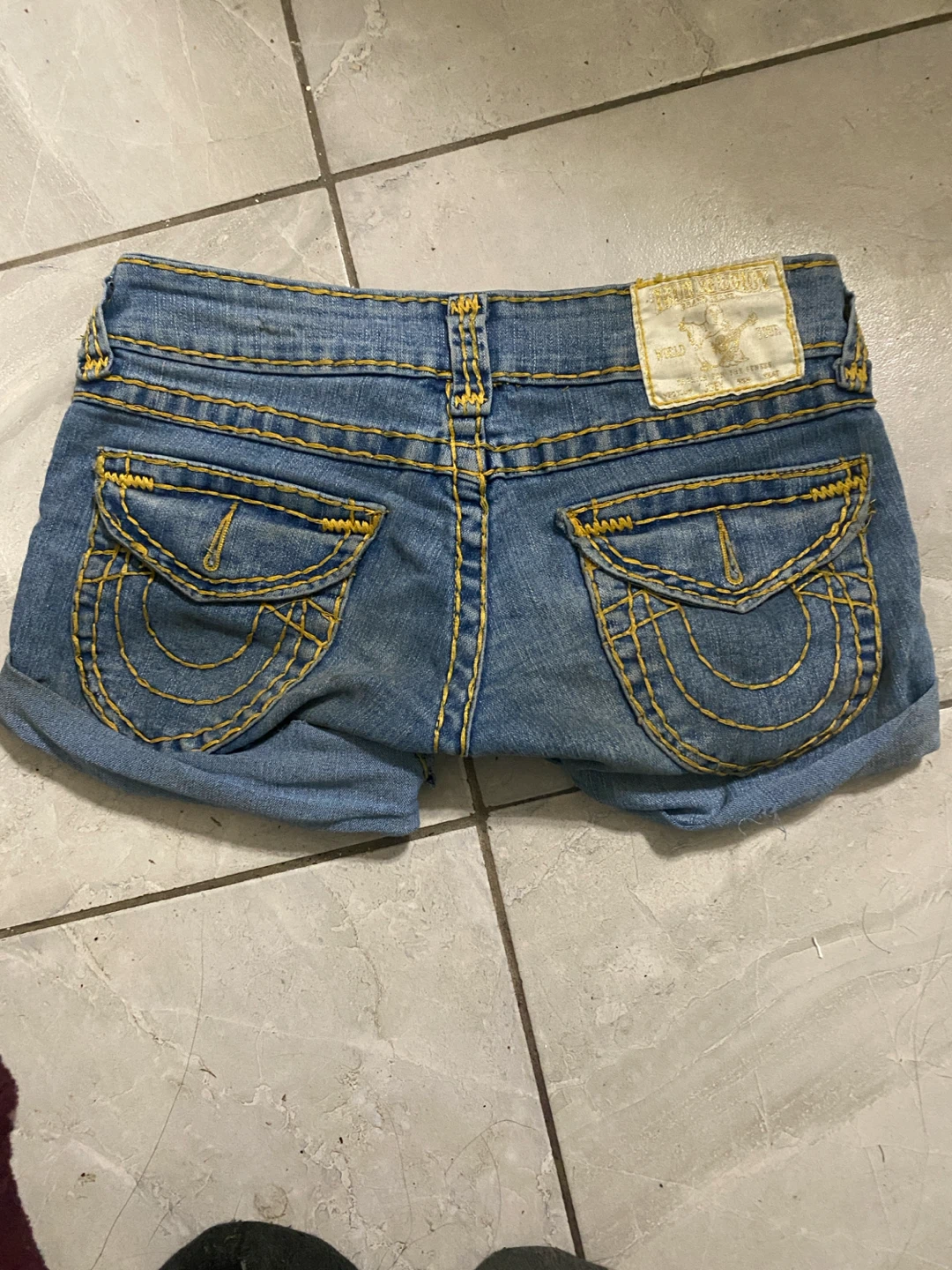 True Religion Brand Jeans Denim Shorts Size 25 - photo 3