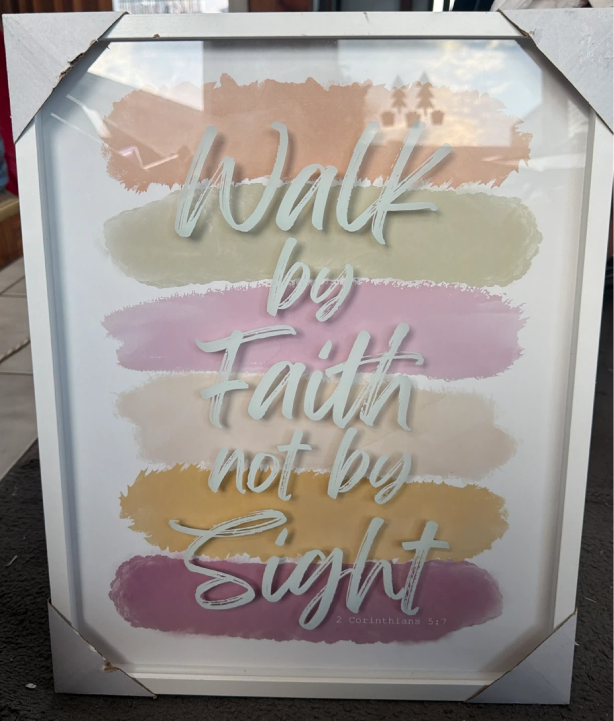 Walk by Faith Not by Sight Wall Art