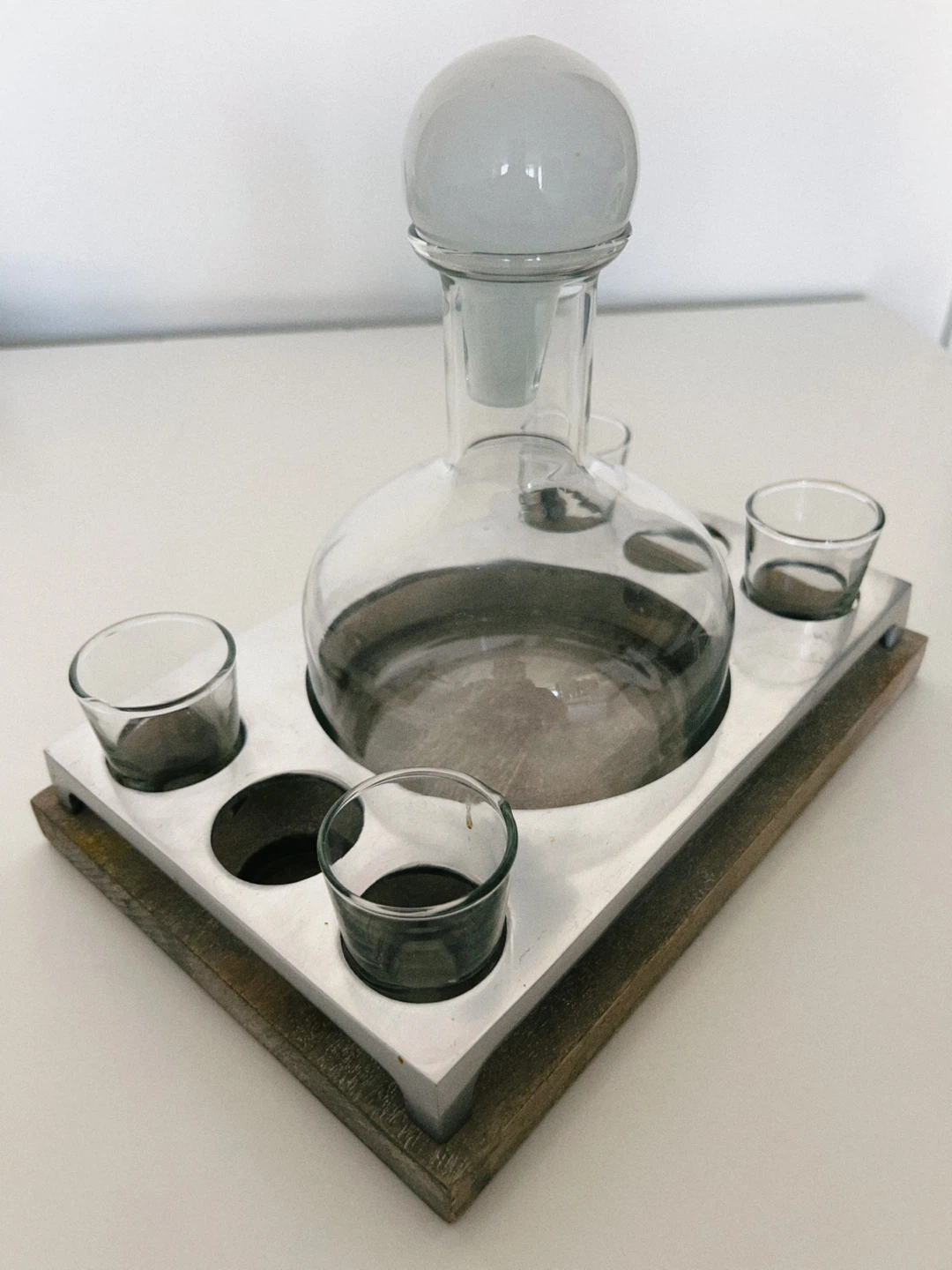 Glass Decanter Set with 4 Shot Glasses - photo 2
