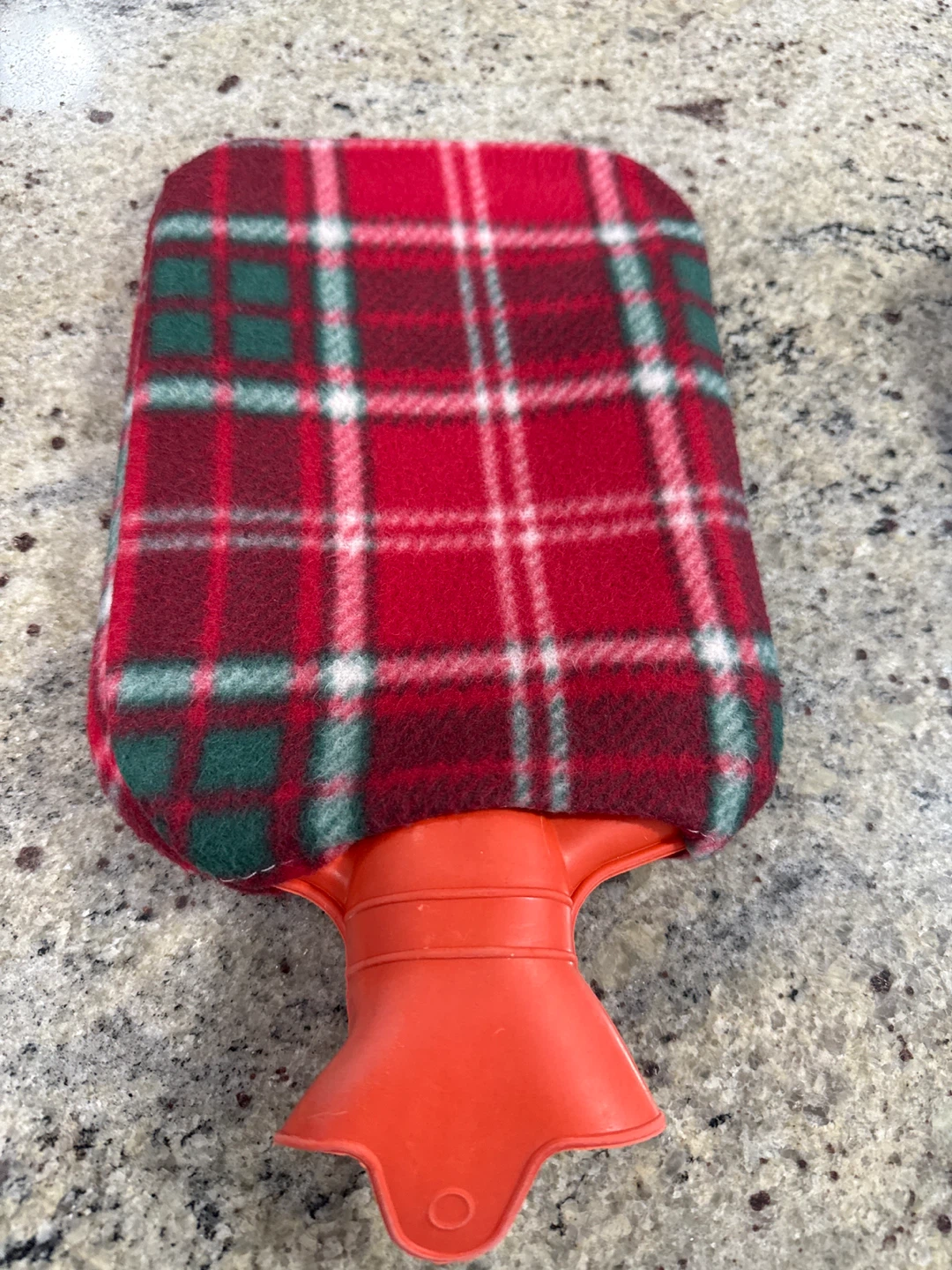 Red Plaid Hot Water Bottle - photo 2