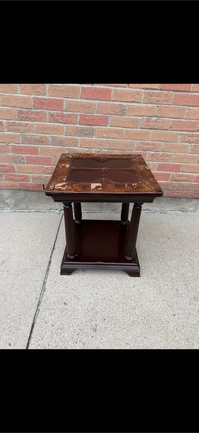 Dark Wood Side-Table