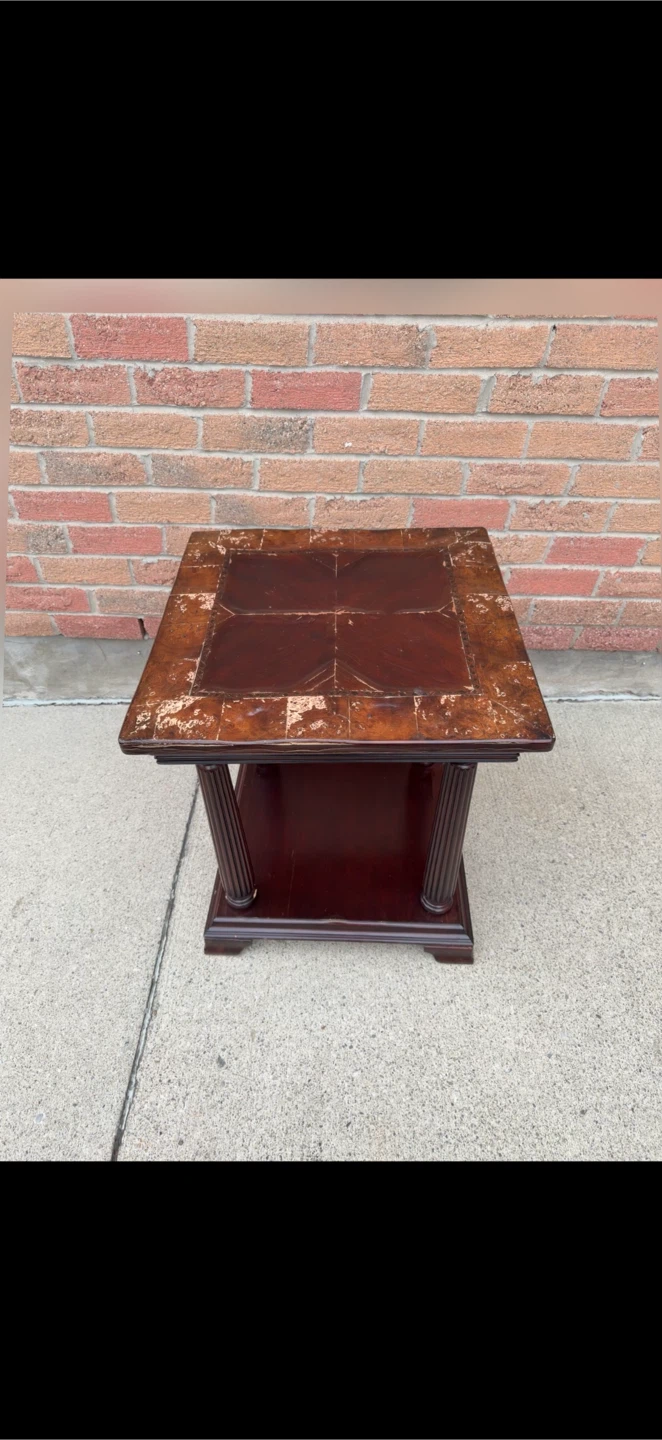 Dark Wood Side-Table - photo 5