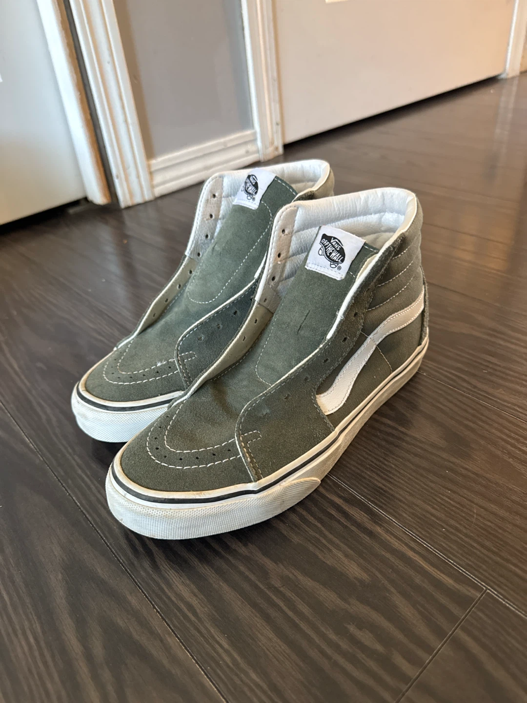 Vans Sk8-Hi Suede Sneakers - Green - photo 2
