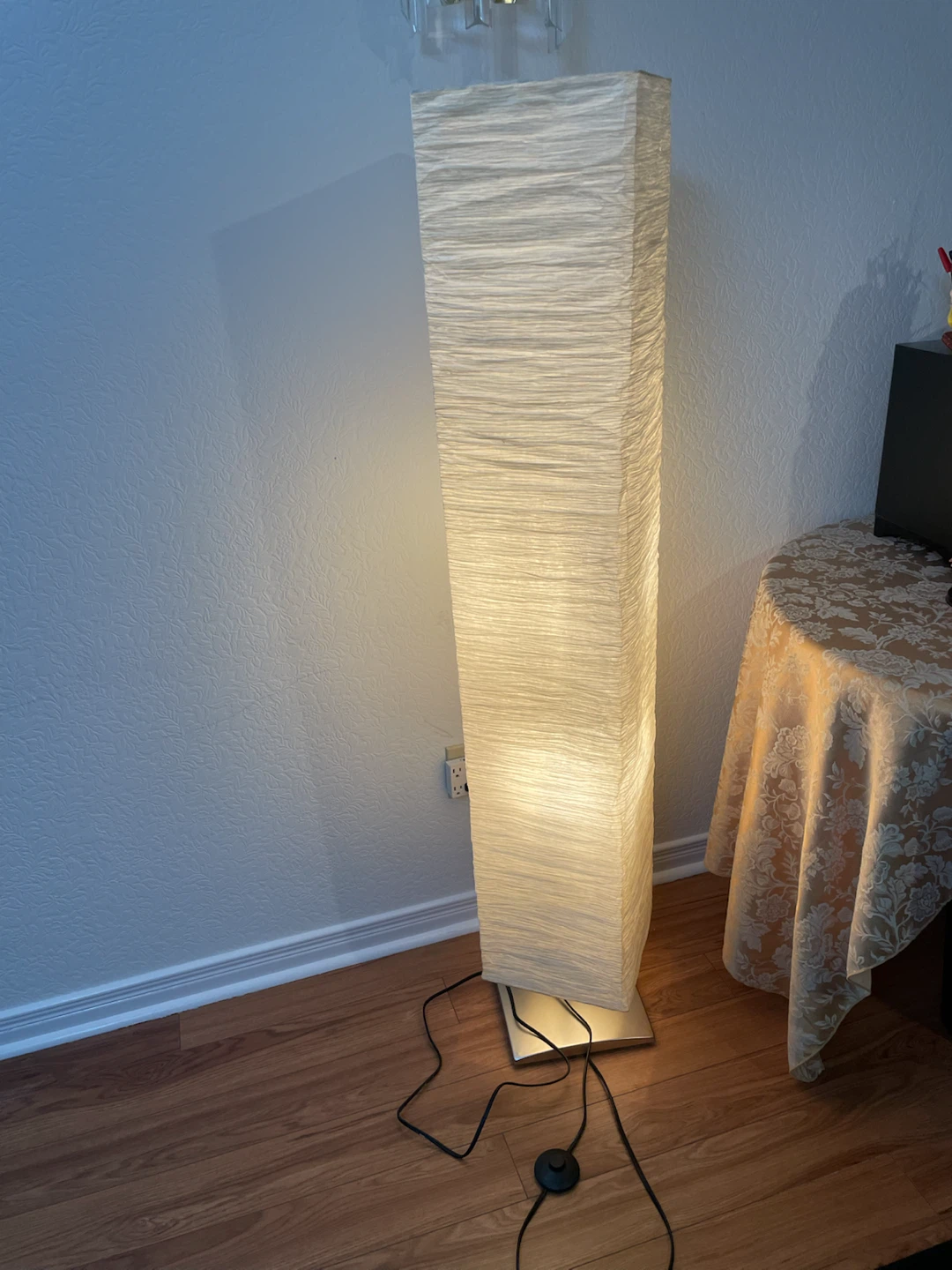 Tall Rectangular Paper Lantern Floor Lamp
