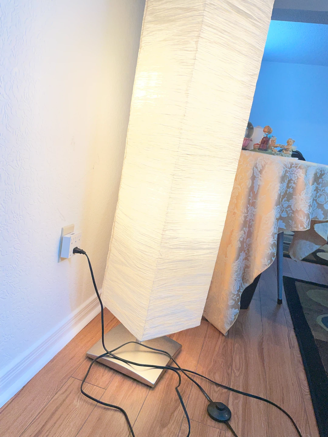Tall Rectangular Paper Lantern Floor Lamp - photo 3