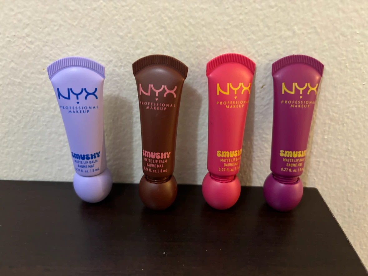NEW-CLEARANCE-4 NYX Smushy Matte Lip Balm Collection (4 shades)