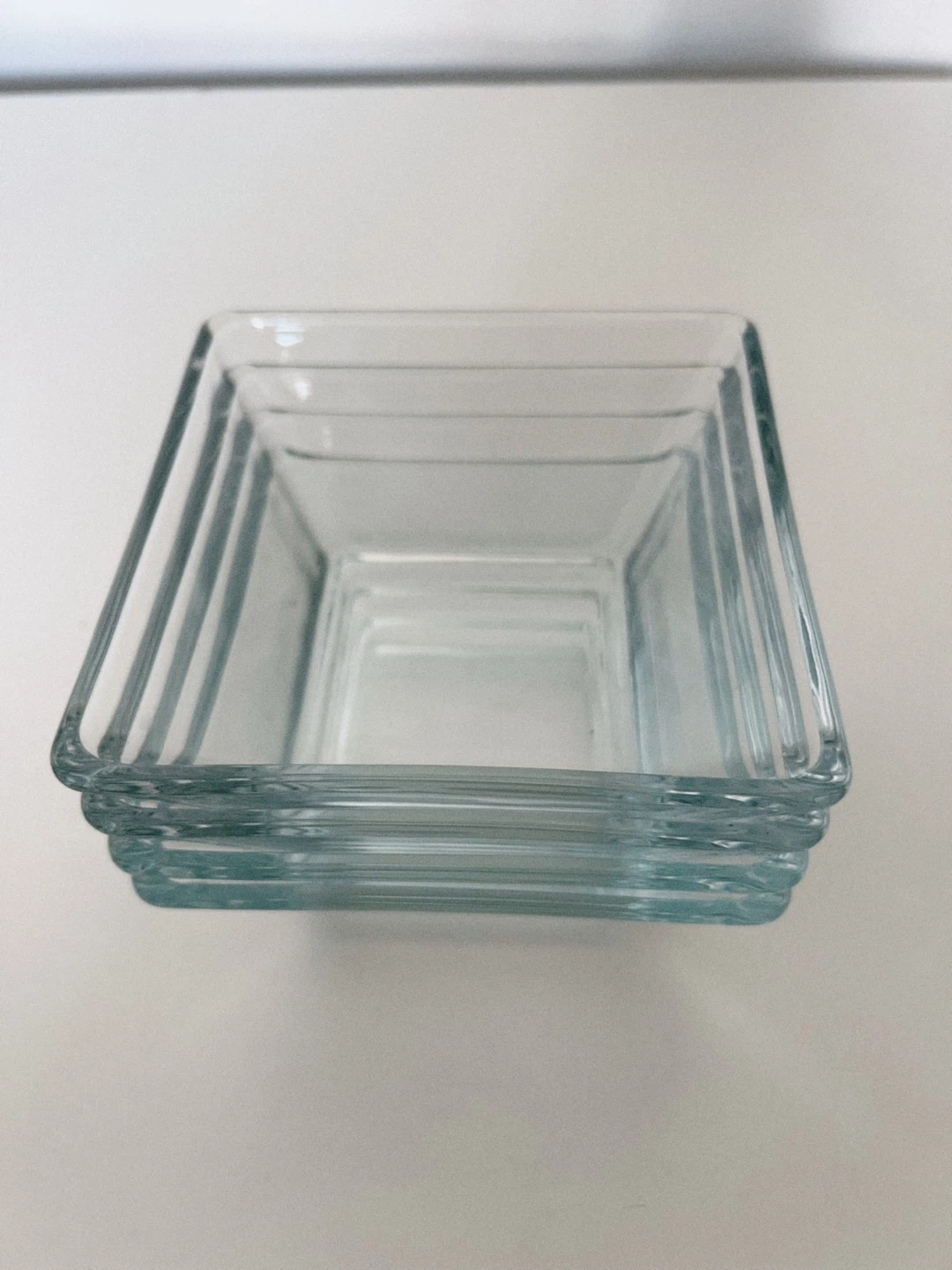 Set of 4 Glass Square Bowls - photo 2