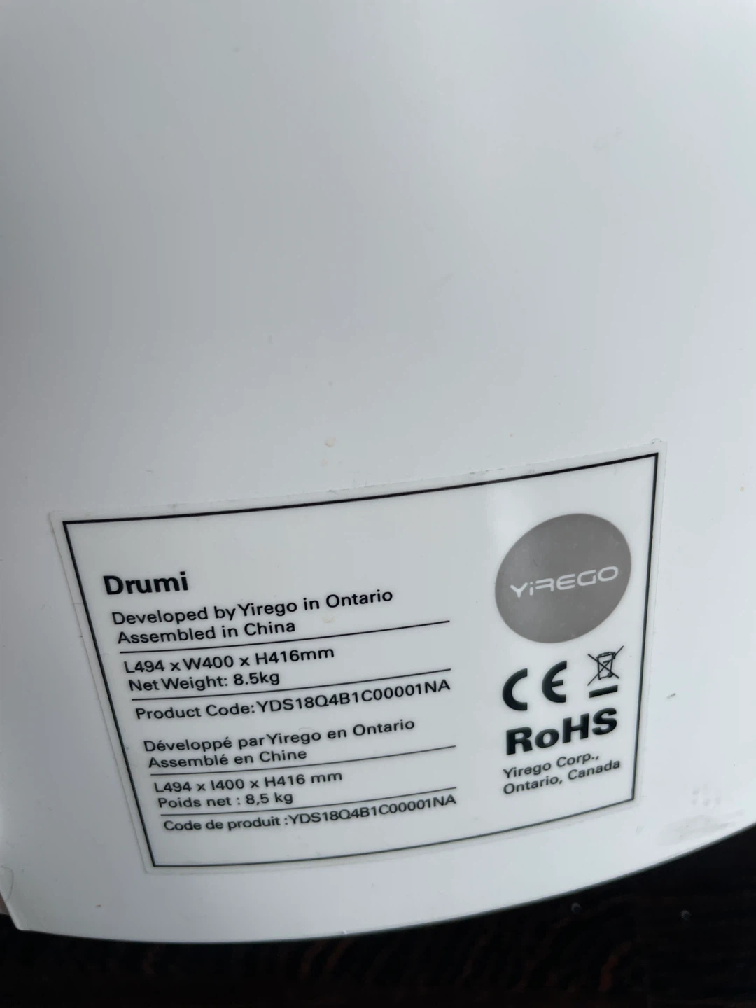 YiREGO Drumi Clothes Washer - photo 4