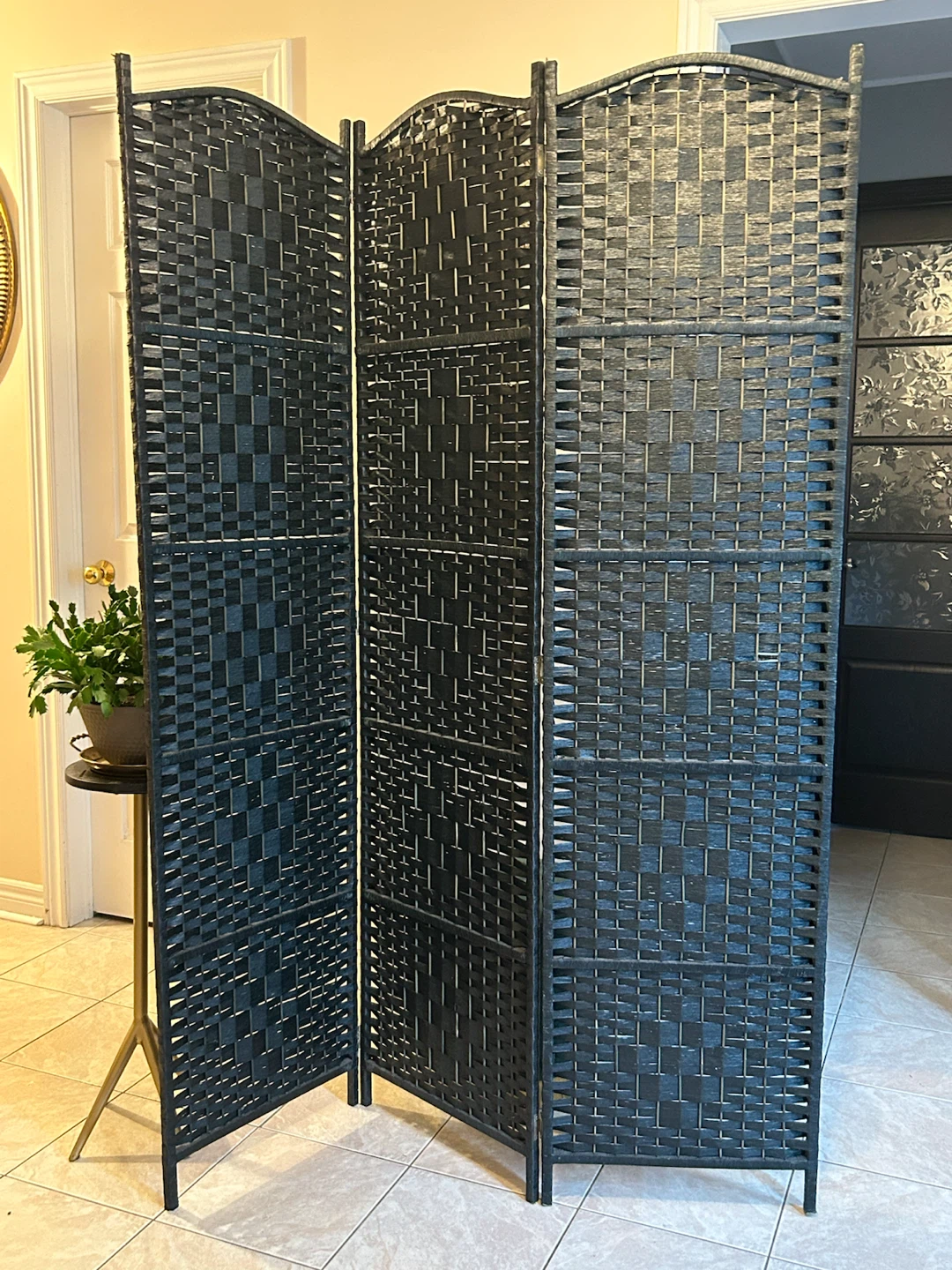 3-Panel Folding Room Divider Screen