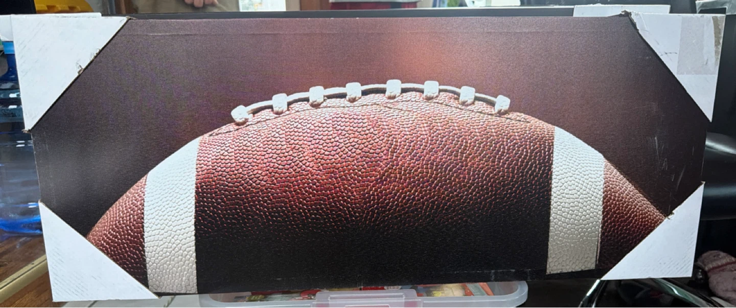 Canvas Wall Art - Football Close-up