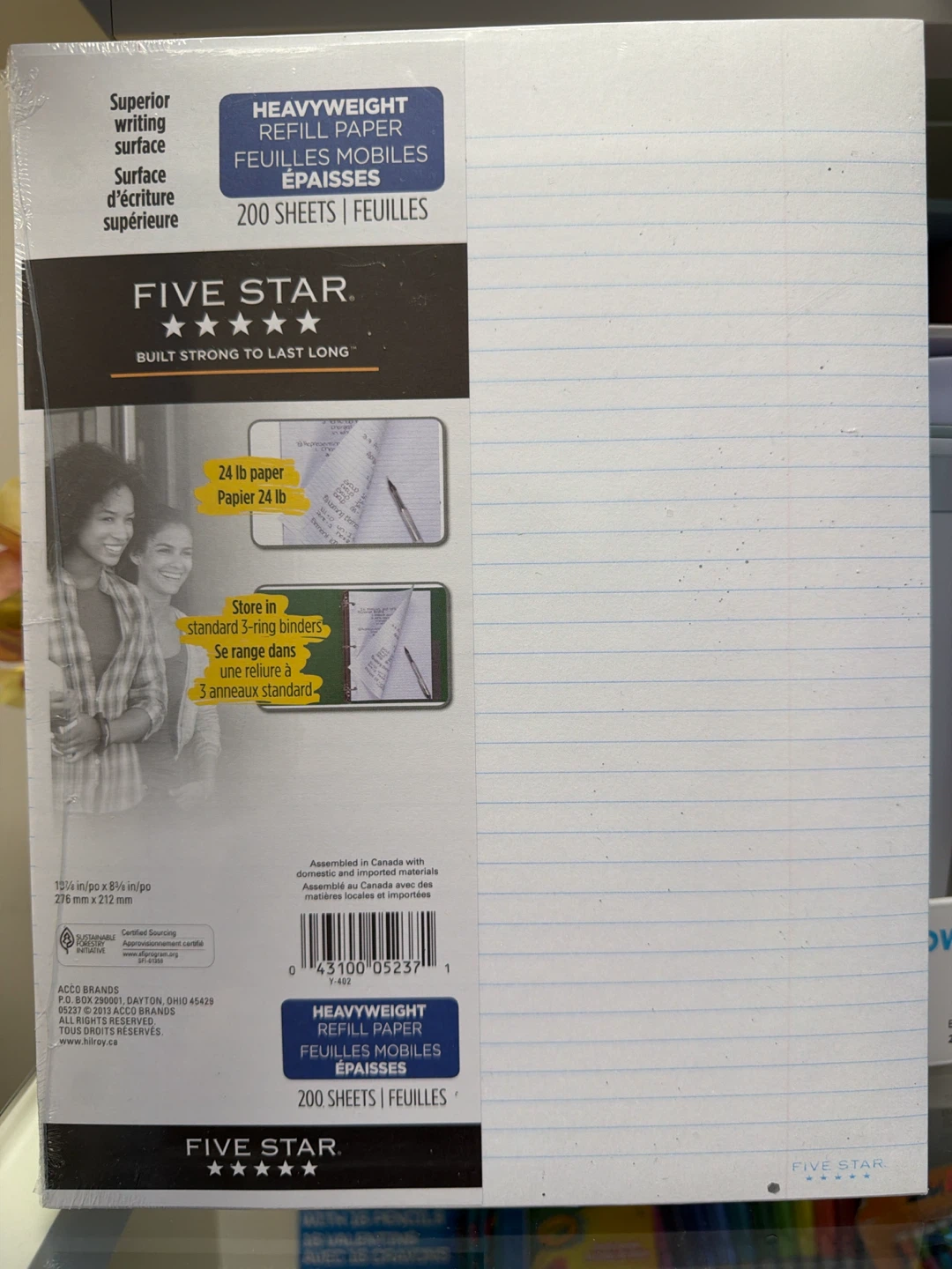 Five Star Heavyweight Refill Paper - 200 Sheets