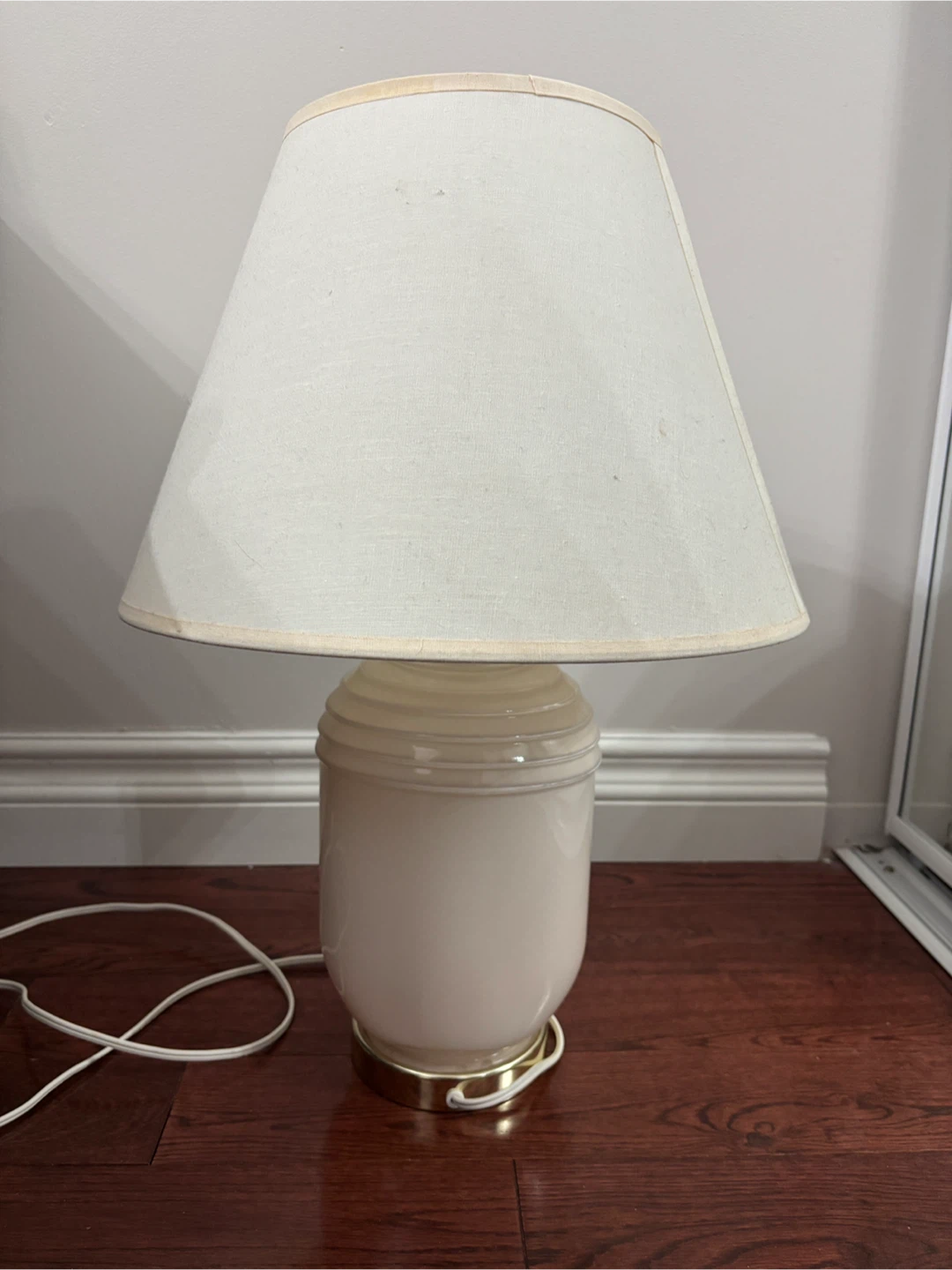 Cream Table Lamp