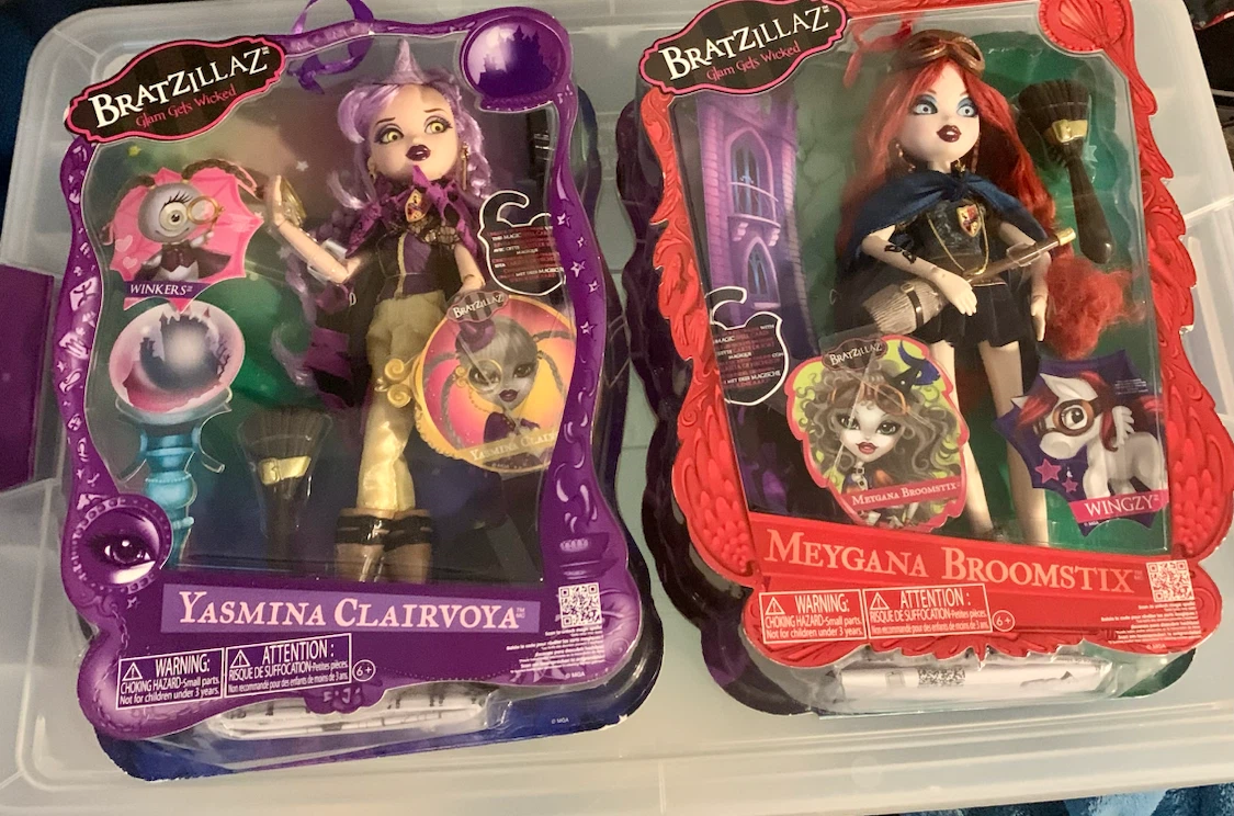 2012 Bratzillaz Dolls - Yasmina Clairvoya & Meygana Broomstix