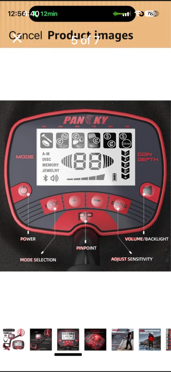 PANKY Metal Detector with Accessories - photo 5