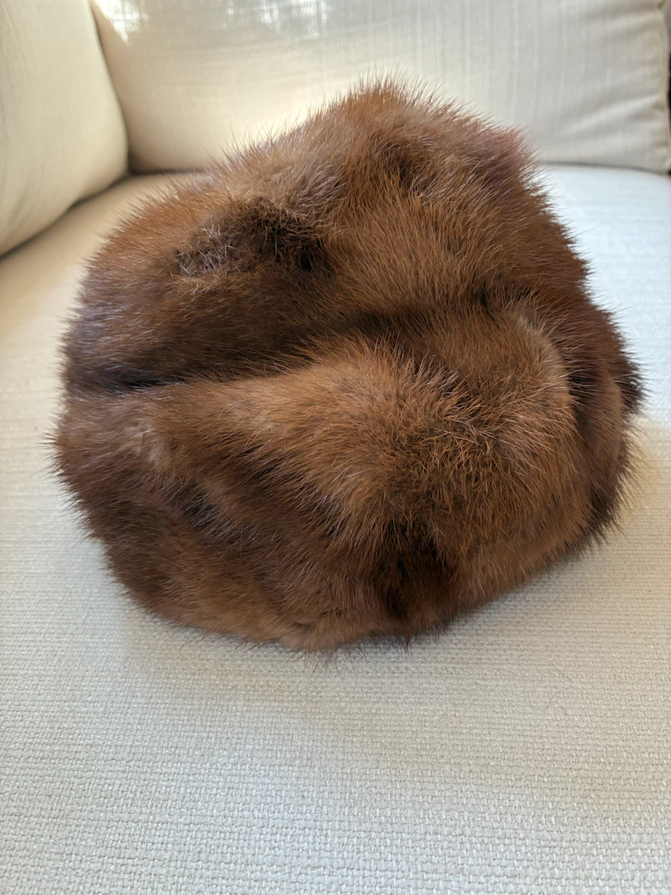 Brown Mink Fur Hat