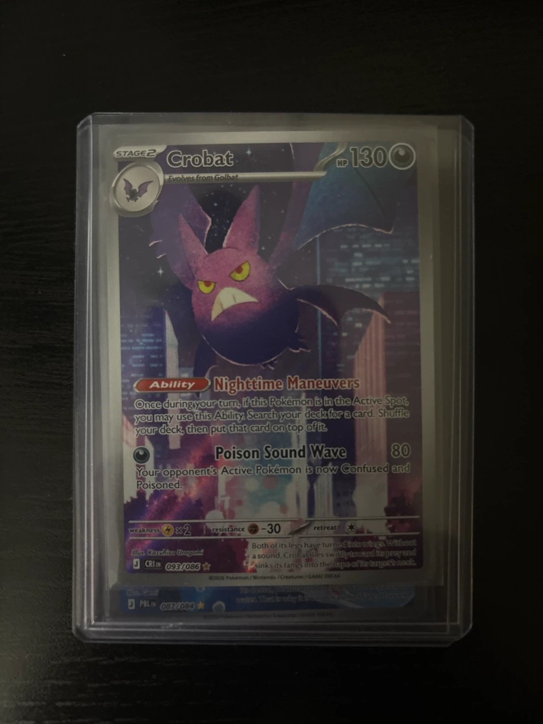 Pokemon Card - Crobat Chaos Rising