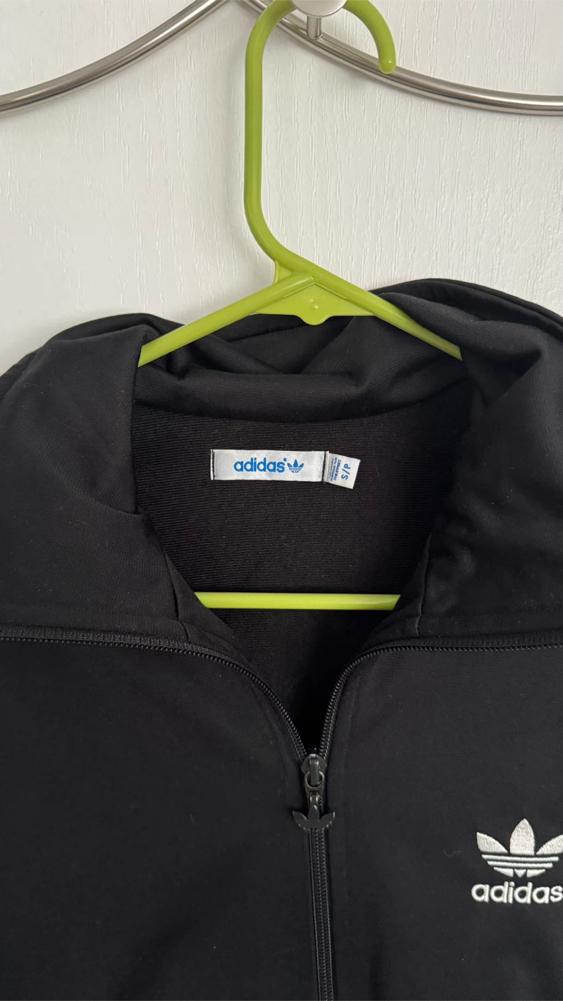 Adidas Black Track Jacket Trefoil Logo - photo 3