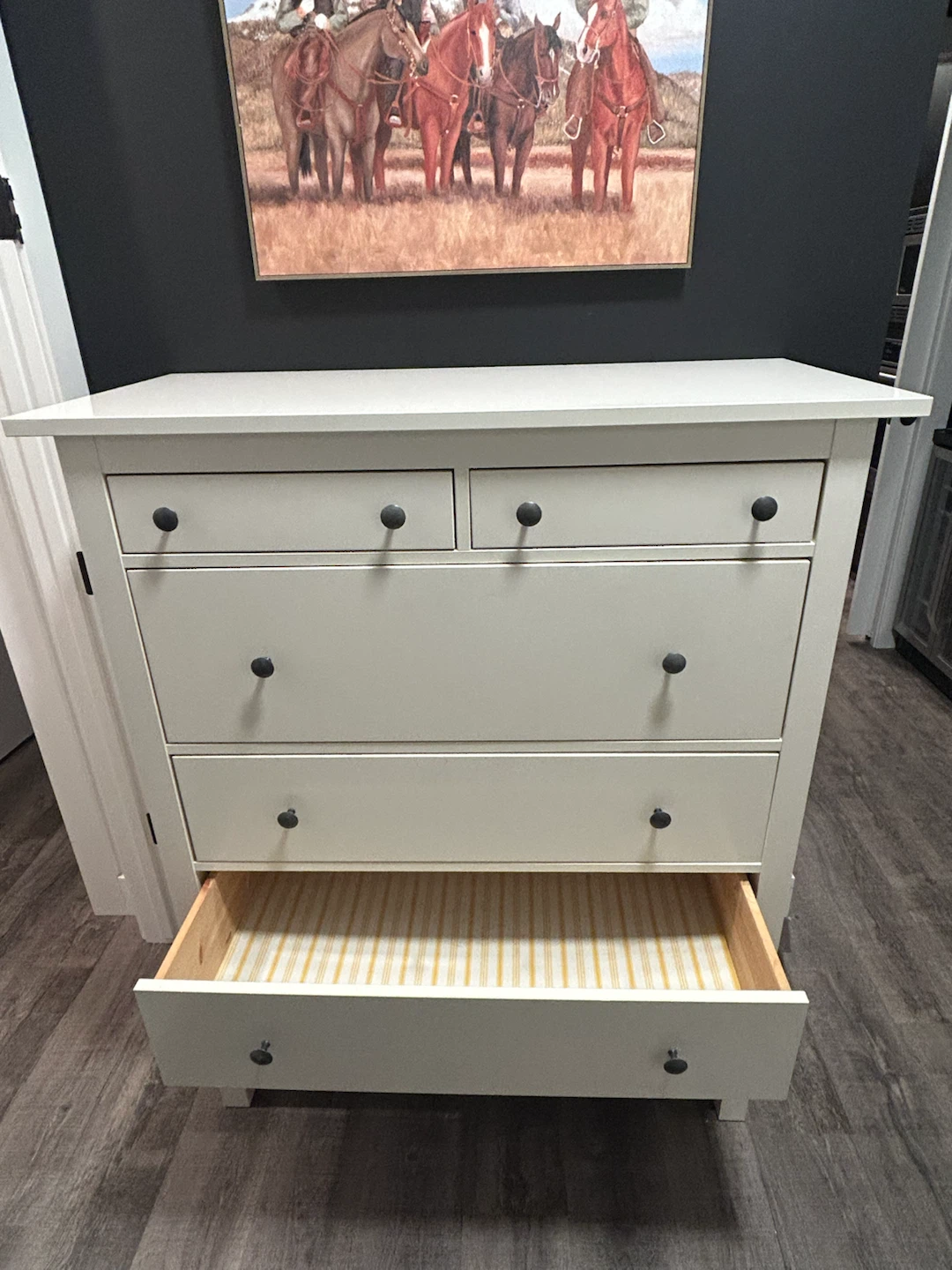 IKEA HEMNES Tall white dresser with 6 drawers - photo 5