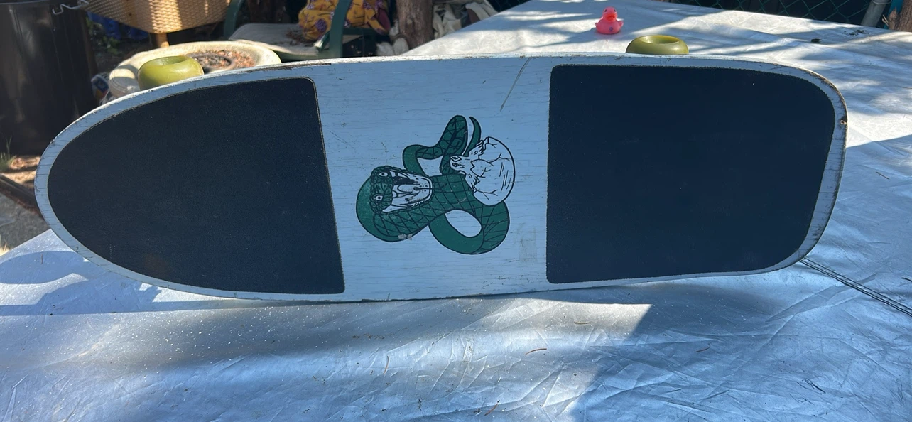 Custom Skateboard Deck with Dinosaur and Skulls Graphic - photo 3