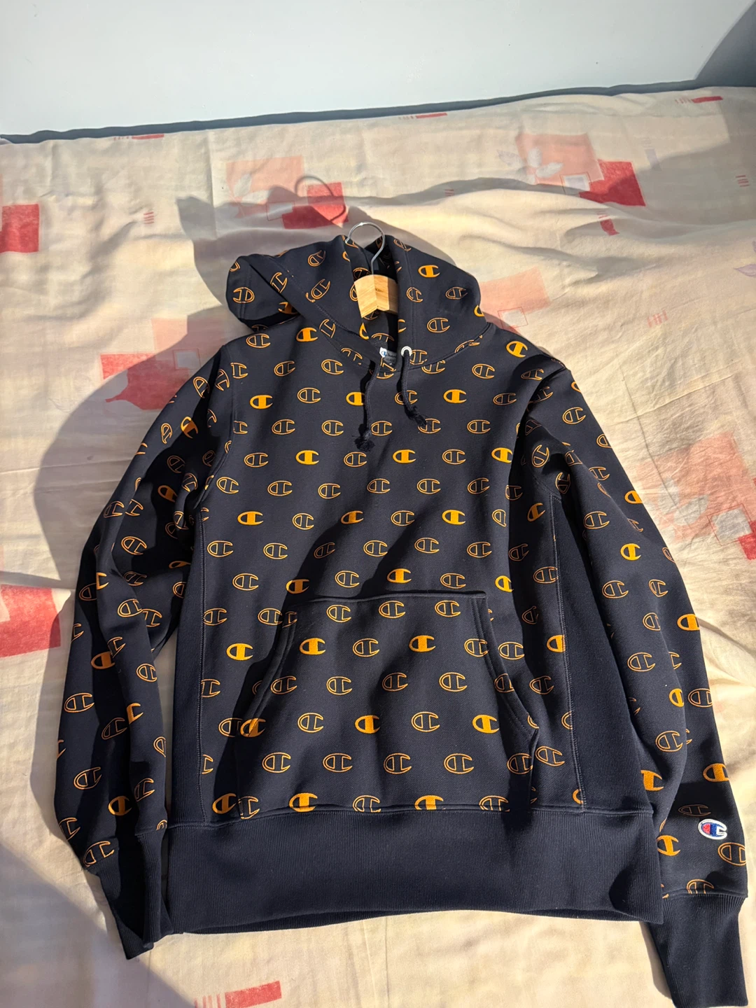 Champion All Over Logo Hoodie
