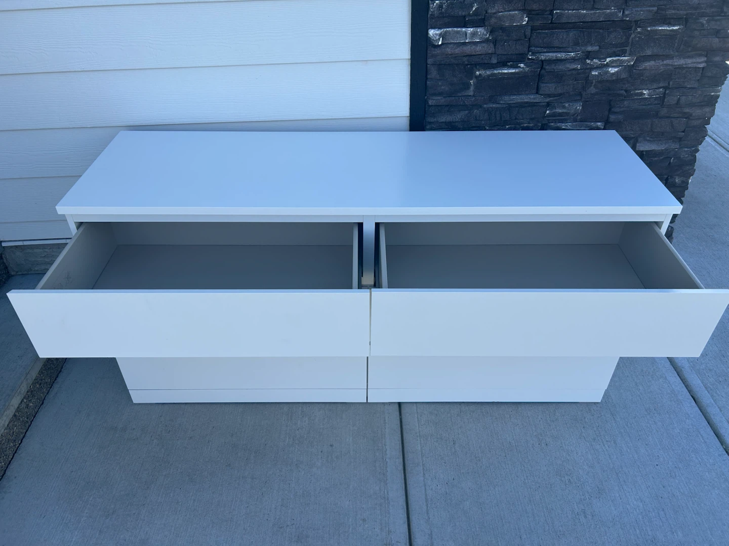 IKEA MALM white dresser 6 big drawers - photo 2