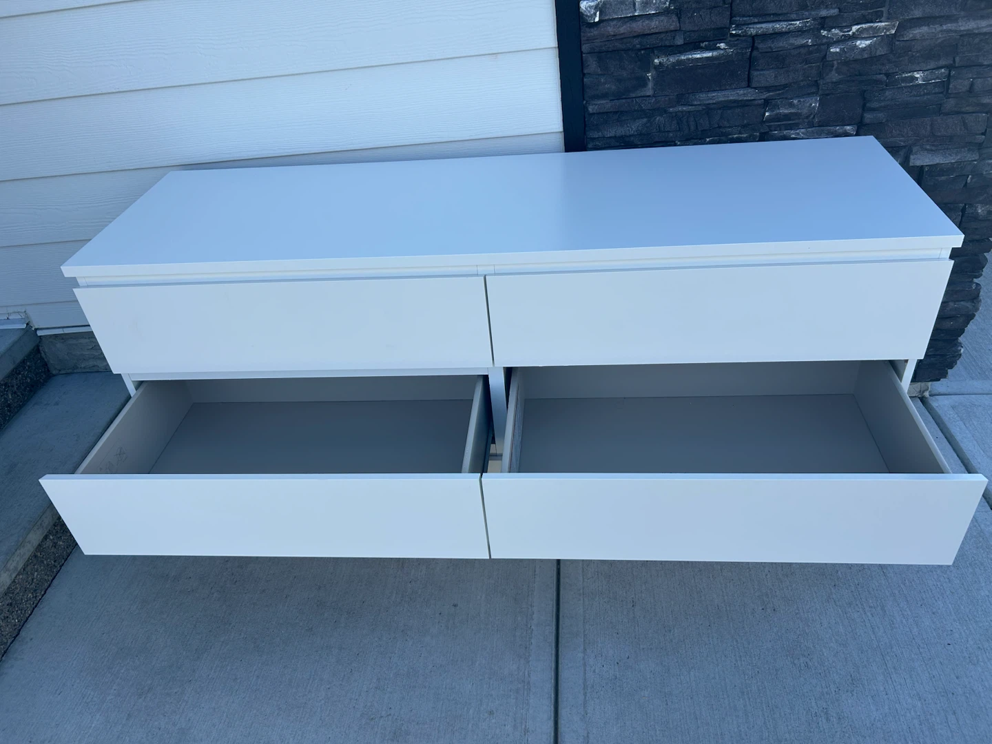 IKEA MALM white dresser 6 big drawers - photo 3